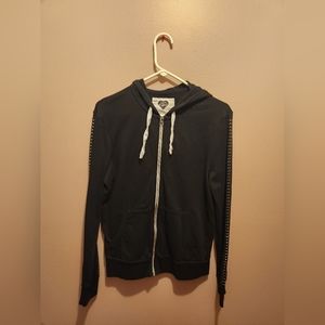 Express Black Zip up with embellishments. Size Medium.